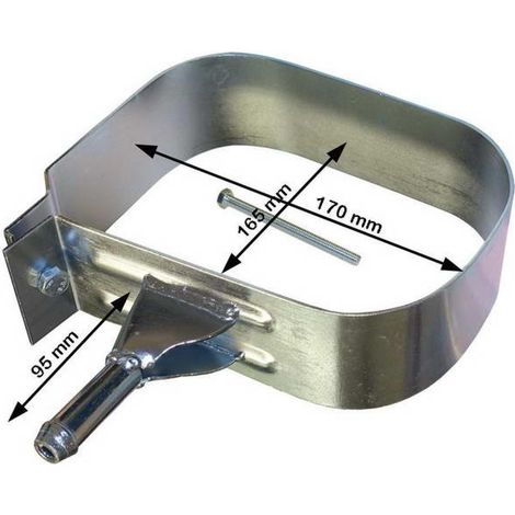 Sangle echappement 170x165mm compatible avec Citroen ou Peugeot