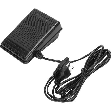 Nähmaschinen-Fußpedal mit 3 Löchern, Rundspindel, Netzkabel, multifunktionales Nähzubehör für Zuhause, 220-V-EU-Stecker