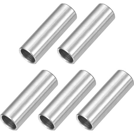 5 Pcs Entretoises en Acier Inoxydable, 8mm ID x 10mm OD x 40mm L Acier Inoxydable 304 Entretoise de Vis à Douille Ronde Non Filetée Rondelle pour 5/16" ou M8 Vis Boulons Écrous (1/5)