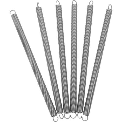 6 Pièces Ressort de Tension en Acier Inoxydable et Structure Compacte avec Crochets Ouverts, Élasticité Fiable pour Applications Mécaniques Extérieures (1/5)