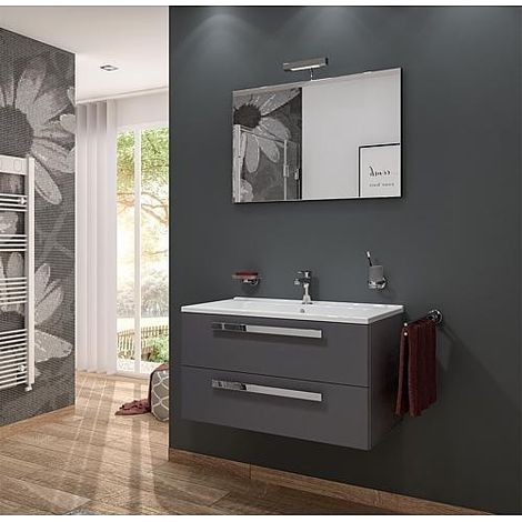 Ensemble de meubles de salle de bains EDIA série MAB anthracite mat (1/5)