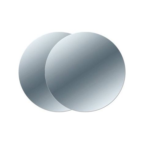 Lupia - Specchio Circolare Tondo, Vetro, Specchiera Filo Lucido da Parete, varie dimensioni, Adatto per Camera Letto, Soggiorno, Bagno, Ingresso, Specchio Adesivo diametro 24 cm set 2 pz