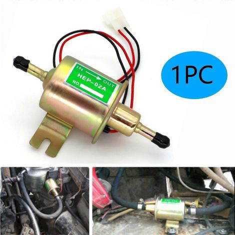Pompe à carburant électrique 12 V pour voiture HEP-02A GI6010, accessoire d'alimentation en air et carburant universel en ligne basse pression pour essence et diesel. (1/5)