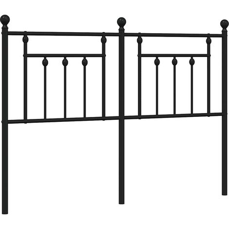 Tête de lit de remplacement métal noir 140 cm (1/5)