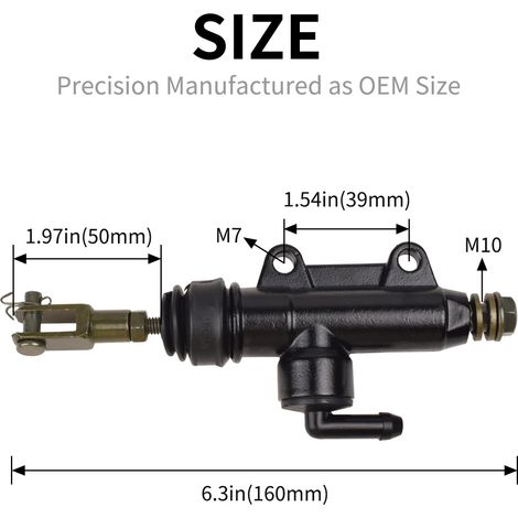 Maître-cylindre de frein arrière de moto, cylindre inférieur 90113060000, compatible avec KTM 390 Duke 2013-2017. (1/4)