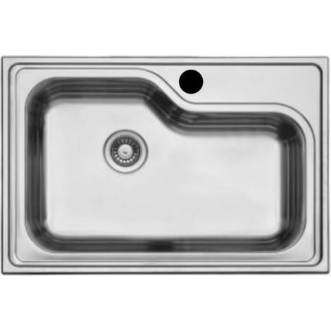 Lavello da cucina 78x51 cm monovasca finitura lucida - Samet DXT780 (1/2)