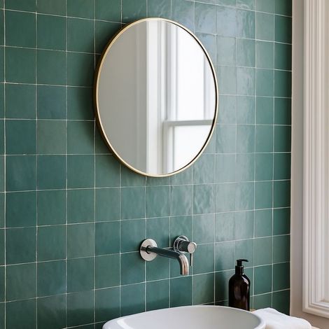 Véritable Zellige Marocain Vert Emeraude N 63 10x10 cm - Paquet de 0,5 m² - Ti'ma Stone (1/5)
