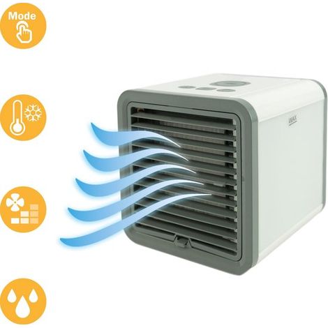 MaxxHome Aire acondicionado móvil, enfriador de aire silencioso (70w) con diseño práctico, para el hogar y la oficina, ahorro de energía con función de enfriamiento - Blanco
