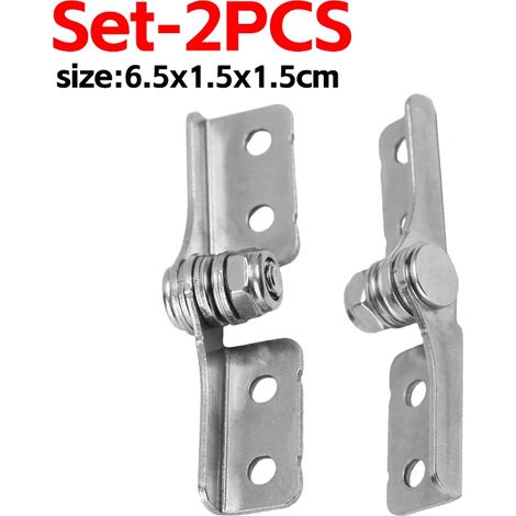 (1 jeu (2 pièces)) Charnières à friction en acier inoxydable avec amortisseur de couple, pivot réglable, positionnement pliable à n'importe quel angle, quincaillerie de positionnement pour porte d'arm (1/5)