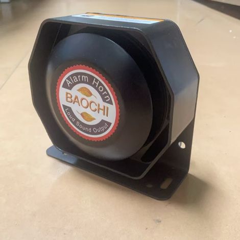 Klaxon d'alarme universel pour voiture, klaxon octogonal ultra-mince haute puissance, haut-parleur de 200 W, dispositif d'appel d'urgence.