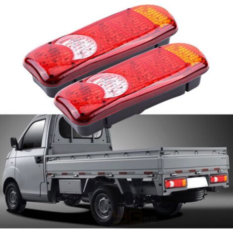 2 pièces de feux arrière LED 12V 46 LED pour voiture, camion, fourgon, feu de freinage, indicateur,de dyk. (1/4)
