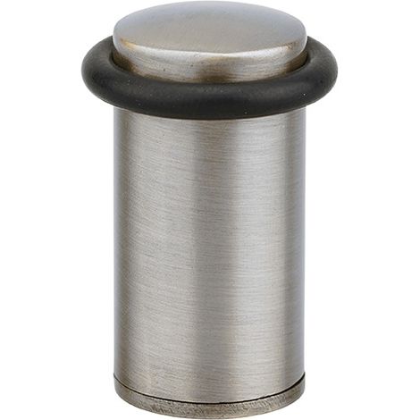 Fermaporta da pavimento, satinato, Ø 29mm, altezza 58mm - Serrurerie de Picardie