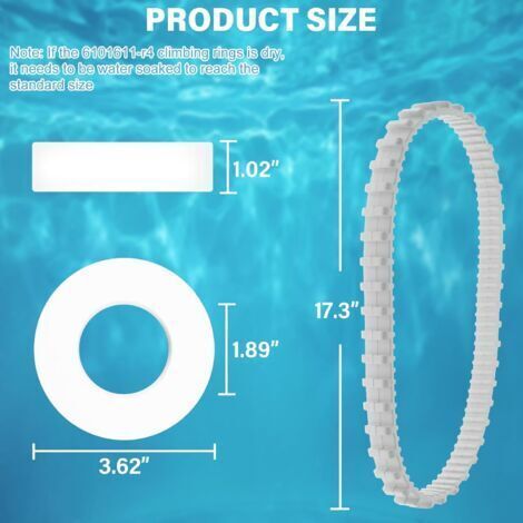 Anneaux de rail et d'escalade 9985006-r2  pièces de rechange 6101611-r4 compatibles avec le robot de piscine Maytronics Dolphin Nautilus cc Plus (lot de 6)