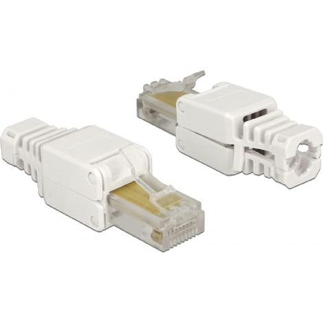 RJ-45 Stecker Cat.5e UTP, werkzeugfrei Verwendung: Pour Patchkabel Ø 5,0 - 6,5mm