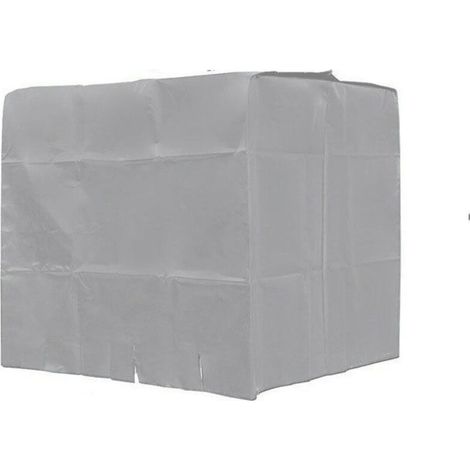 Bâche de réservoir d'eau, Bâche Couverture Réservoir IBC pour Cuve 1000L, Capôt de Protection Container Citerne Eau, Anti-poussière Anti-UV Anti-Pluie, 120x100x116cm (argent) (1/2)