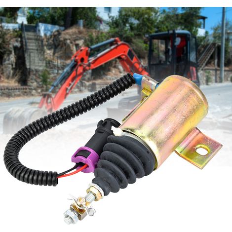 Électrovanne de carburant 12V XHF-1121 pour moteur diesel Foton 483, pièce E483310000093, vanne d'arrêt injection (1/4)