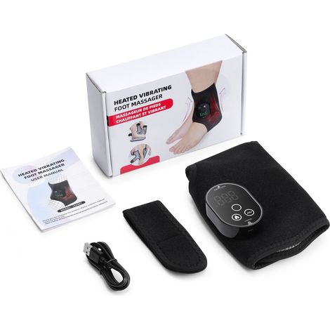 Masajeador de pies inalámbrico 3 en 1 con calor, 6 niveles de calor y 3 modos de vibración, relajación profunda para pies cansados, regalo ideal para el bienestar. (1/4)