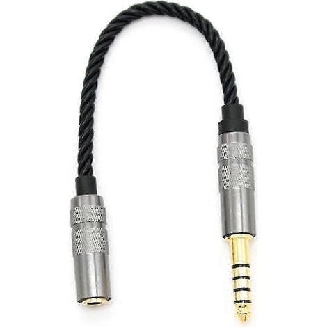 Câble adaptateur audio HiFi 4,4 mm symétrique vers XLR 4 broches mâle-femelle plaqué or (Version 0910) (1/5)
