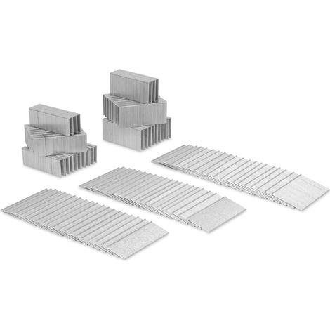 VONROC Grapas y clavos - juego 5000 uds. - 20-25-32 mm - Para grapadoras/clavadoras eléctricas - Estándar universal - Compatible con VONROC SG503DC