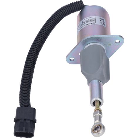 24V Stoppmagnetventil für Bobcat S205 S220 S300 S450 Kompaktlader, Motorabschaltventil, Teilenummer 3939019, kompatibel mit Kompaktladern. (1/5)