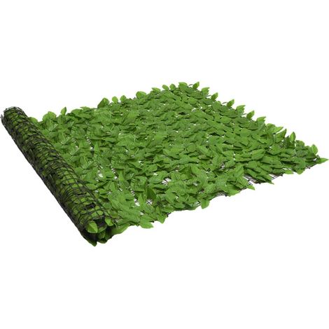 Écran de balcon avec feuilles vert 200x150 (1/5)