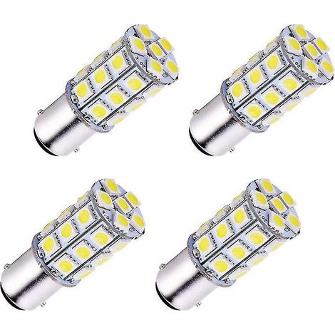 Soavoa Ampoule LED BA15D 12V Blanche 6000K pour Voiture Bateau Camping-Car Lot de 4 Pièces (1/4)