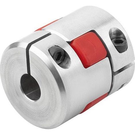 KIPP Elastomer-Klauenkupplung Gr.14 D1=12 D2=12 L=35 Aluminium (1/4)