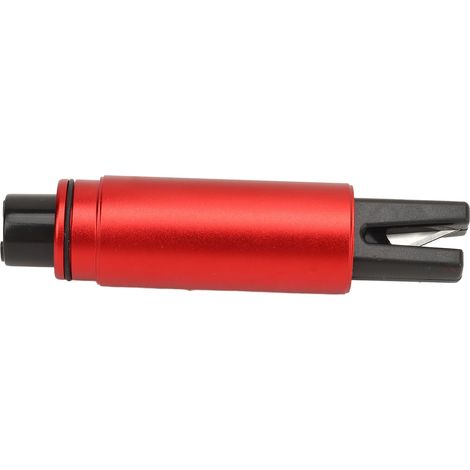 Marteau brise-vitre auto coupe-ceinture aluminium robuste outil de secours véhicule rouge, impact puissant, sauvetage d'urgence (1/5)
