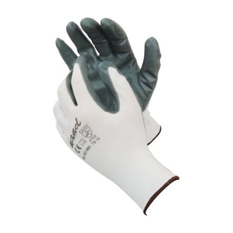 GUANTO NITRILE GRIGIO HAND/WORKIT - MAGLIA LEGGERA SINTETICO BIANCO 10- 12 paia