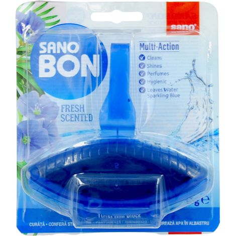 Colgador de colorantes para inodoro Sano Bon 5 en 1 - Fresco 55 g