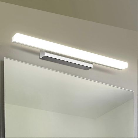 Applique murale LED 8W avec miroir, blanc chaud, style moderne, 40 cm, non dimmable (1/5)