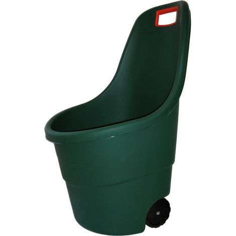 Keter – Chariot de jardin 55L – Dimensions 53x58x89 cm – Roues robustes pour transport facile – Conçu pour déchets de jardin