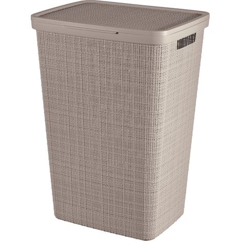 Curver Wäschekorb aus Jute, beige, 58 l (1/4)