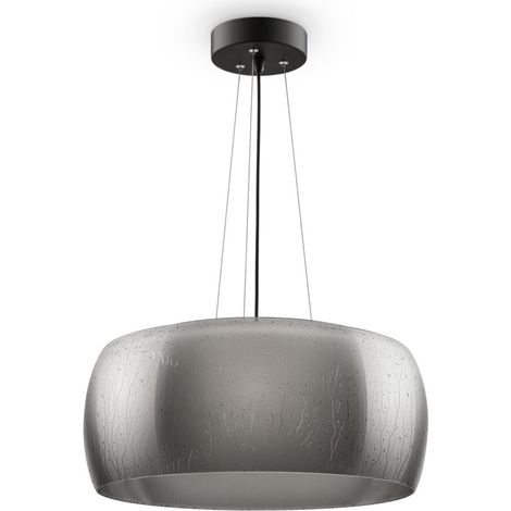 Suspension LED Maytoni Solen Ø50 verre fumé noir 3000K (1/5)