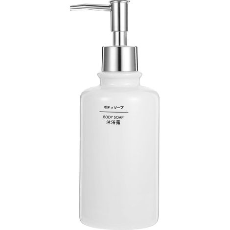 Flacon pompe à lotion vide 410 ml, savon rechargeable en céramique (1/5)