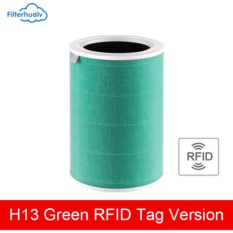 (Vert - Chine continentale) Filtre à air compatible avec les purificateurs d'air Xiaomi Mi 1, 2, 2S, 2C, 2H, 3, 3C et 3H. Filtre HEPA au charbon actif H13, antibactérien et anti-aldéhyde. (1/4)