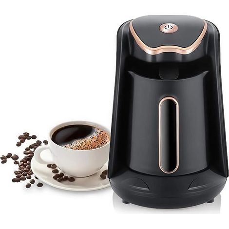 Cafetera turca eléctrica,600 vatios,300 ml,capacidad para 4 tazas,con protección contra desbordamiento y protección contra ebullición en seco (1/5)