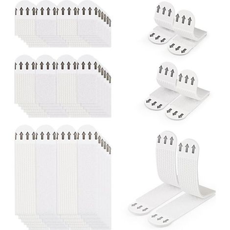 36 Pairs (72 Strips) Picture Hanging Strips No Drilling Photo Hanging Strips Picture Hanging Strips Adhesive Strips No Damage Wall Frame Strips (1/5)