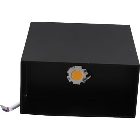 Applique murale LED cube aluminium 6W COB Luminaire encastré moderne pour corridor escalier chambre hall porch