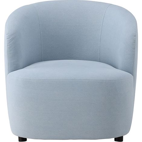 Fauteuil en tissus bleu Bobbo (1/5)