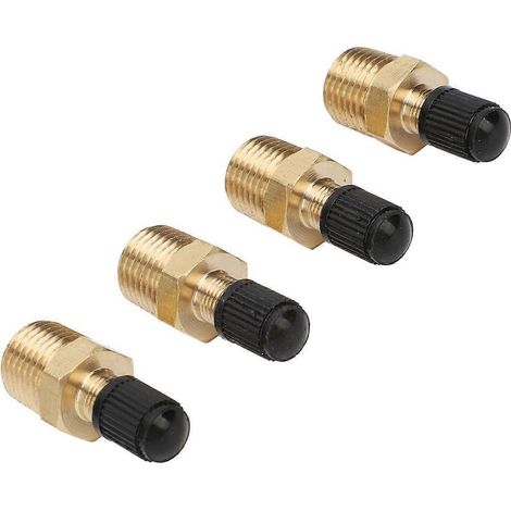 Vannes de réservoir, filetage mâle NPT 1/4 pouce, 200 PSI, insert de vanne standard, vanne en laiton avec capuchons d'étanchéité pour C (1/5)