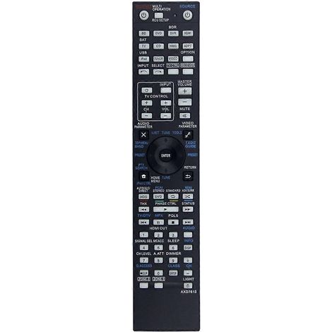 Replace AXD7613 Remote Control for Pioneer SC-LX75 VSX-LX55 SC-09TX AXD7612 AXD7616 AV Receiver Black