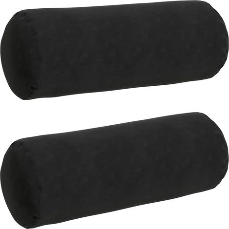 Maison Exclusive - Bolsterkissen 2 Stück Schwarz Ø 25 x 70 cm Cor