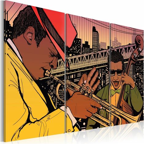 Tableau new york, capitale du jazz - 120 x 80 cm (1/4)