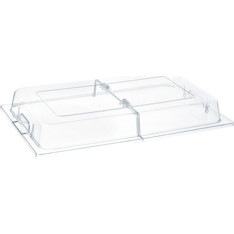 Tapa transparente con bisagras para exposición de alimentos GN1/1 - Hendi 427415 (1/3)