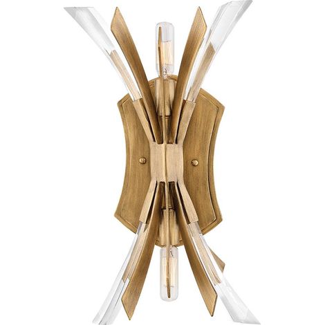 Wandleuchte Wandstrahler Flurlampe Schlafzimmerleuchte Stahl Kristalle Gold (1/5)