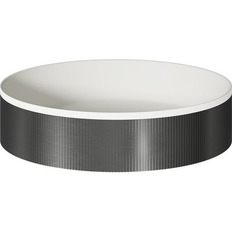 Helix Gunmetal Grey 360mm x 360mm Round Countertop Basin (1/5)