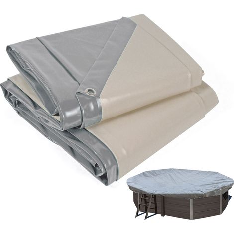 Telo di copertura invernale piscina ovale GRE 804x386