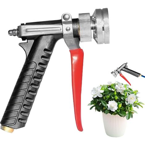 Buse haute pression  Buse de nettoyeur haute pression pour jardin – Tuyau à connexion rapide avec poignée antidérapante – Extension de pulvérisateur 2 modes – Connecteur réglable pour voiture