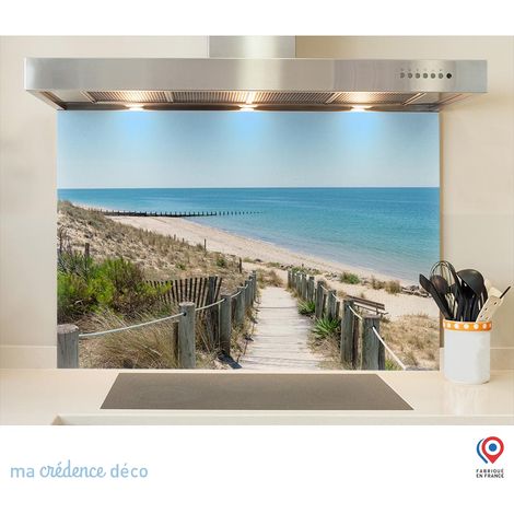 Fond de hotte : Sud ouest, plage1 - Alu composite - 70 cm - 60 cm (1/5)